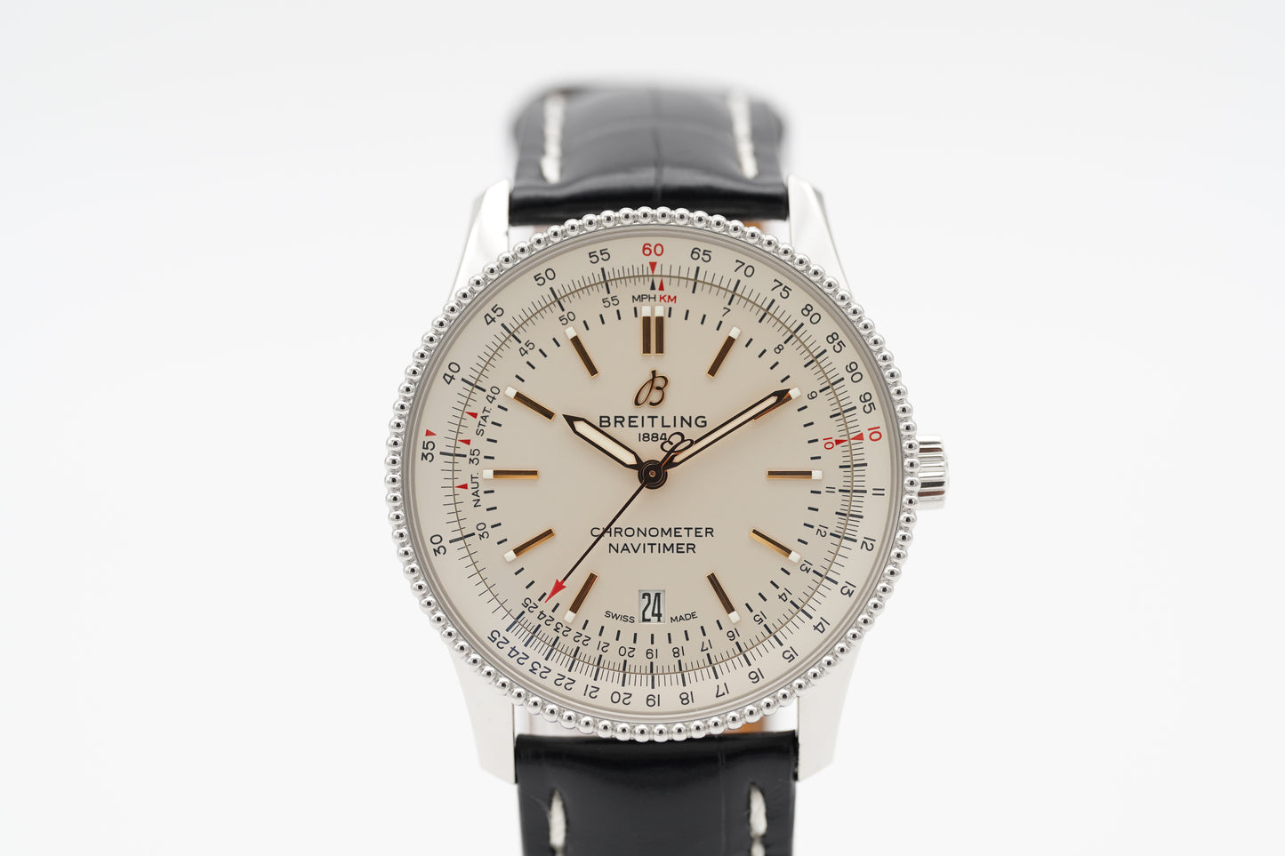 Breitling Navitimer 41 A17326211G1P2 Stahl 41mm Silber Papiere 2019