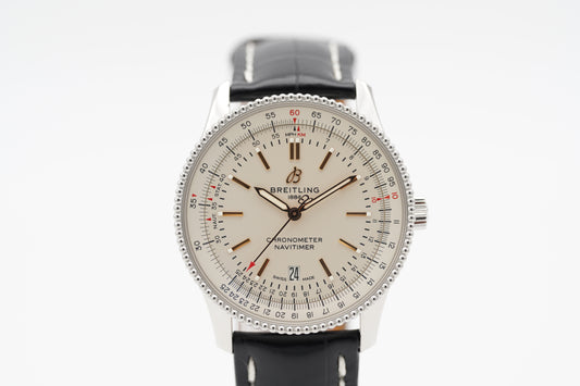 Breitling Navitimer 41 A17326211G1P2 Stahl 41mm Silber Papiere 2019