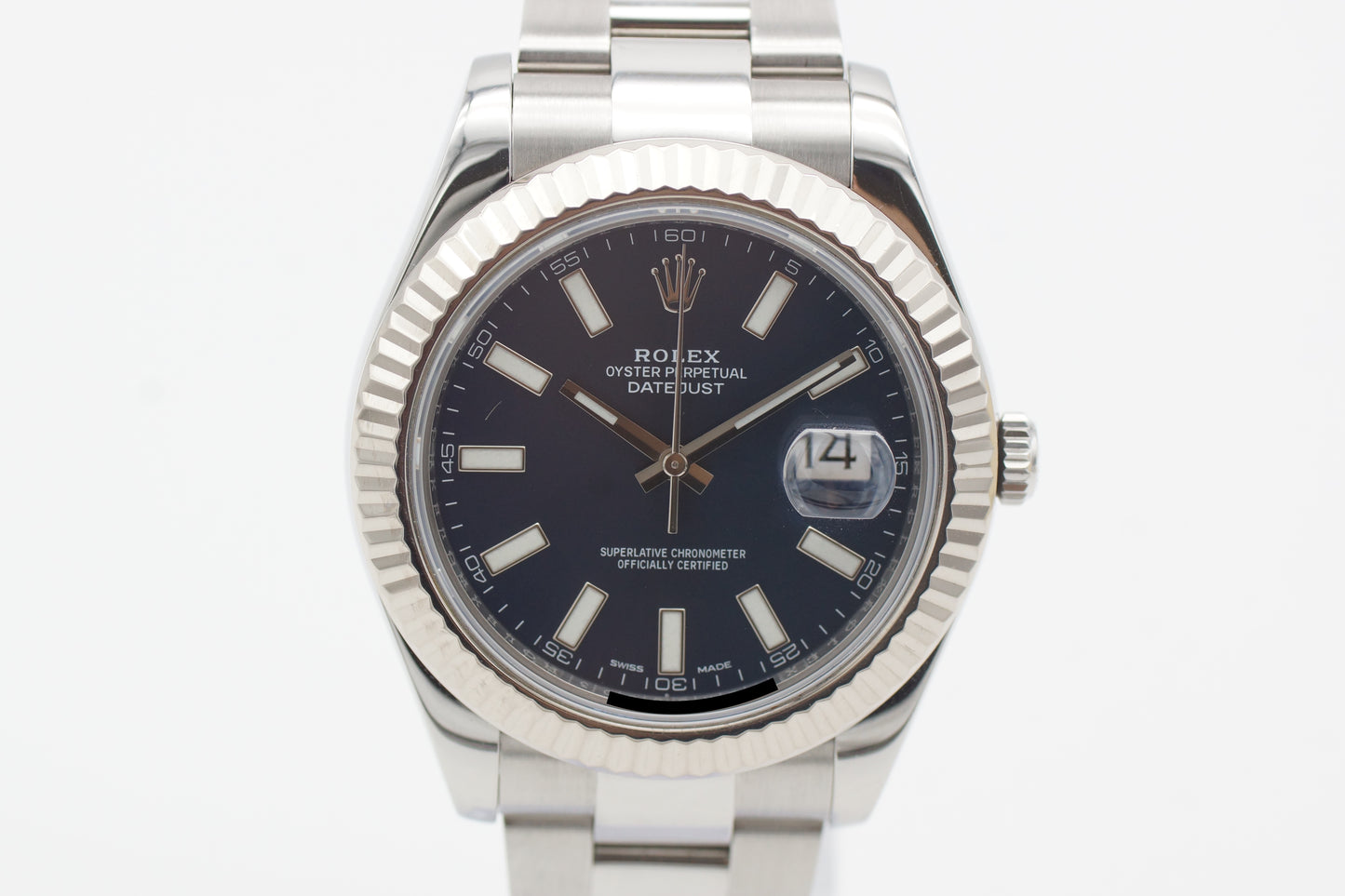 Rolex Datejust II 41 116334 Blau Full-Set 2015