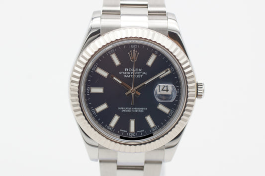 Rolex Datejust II 41 116334 Blau Full-Set 2015