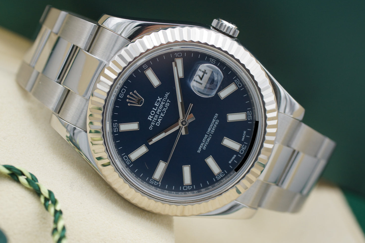 Rolex Datejust II 41 116334 Blau Full-Set 2015