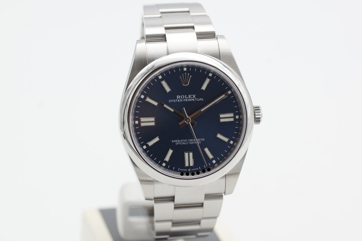 Rolex Oyster Perpetual 41 124300 Blau Full-Set 2020