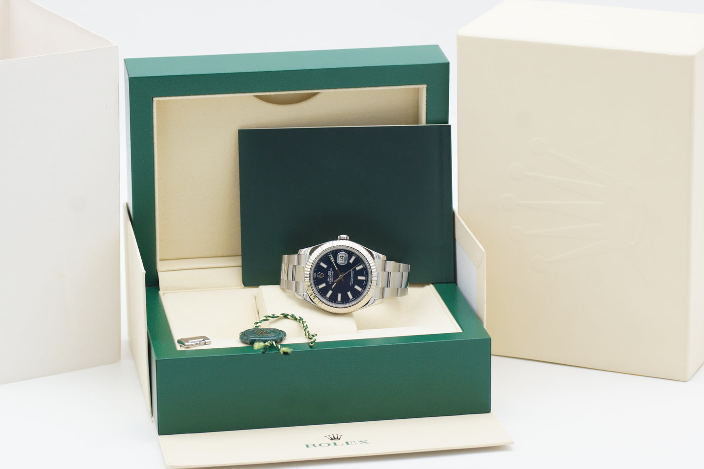 Rolex Datejust II 41 116334 Blau Full-Set 2015