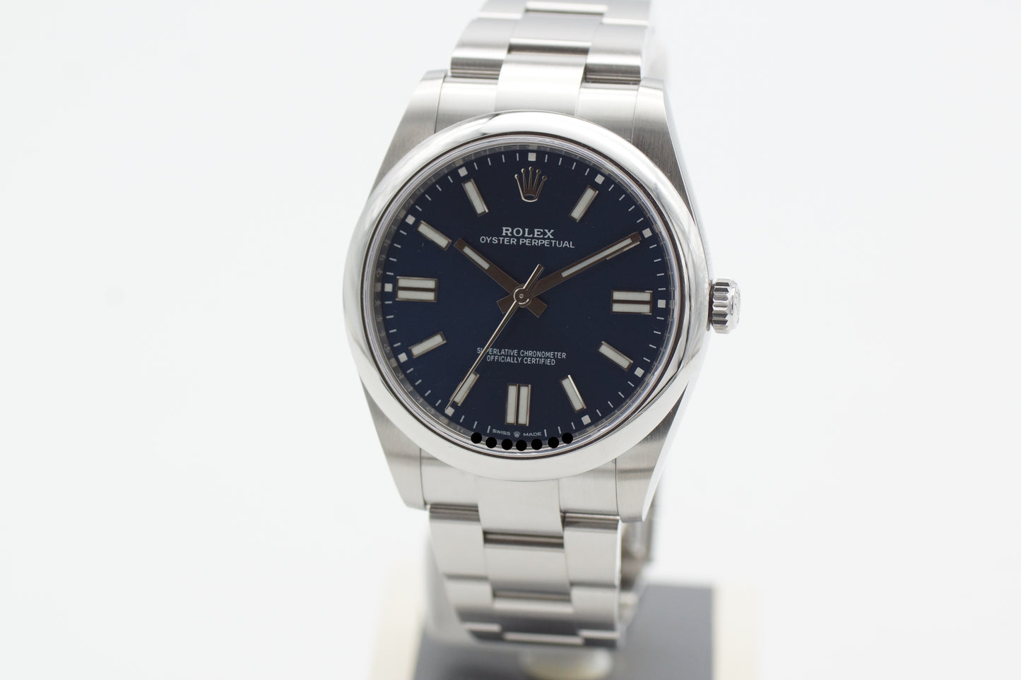 Rolex Oyster Perpetual 41 124300 Blau Full-Set 2020