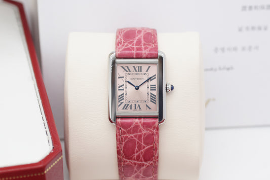 Cartier Tank Solo 3170 24mm Pink Full-Set 2011