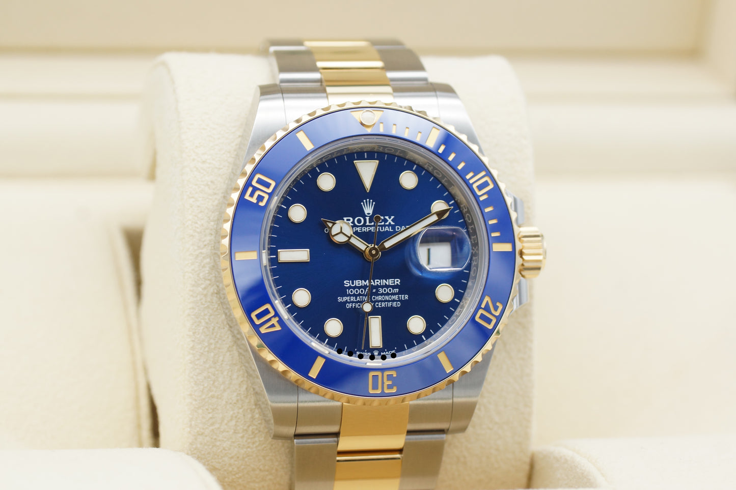 Rolex Submariner Date Bicolor 126613LB Oyster Full-Set 2020 LC100 ungetragen