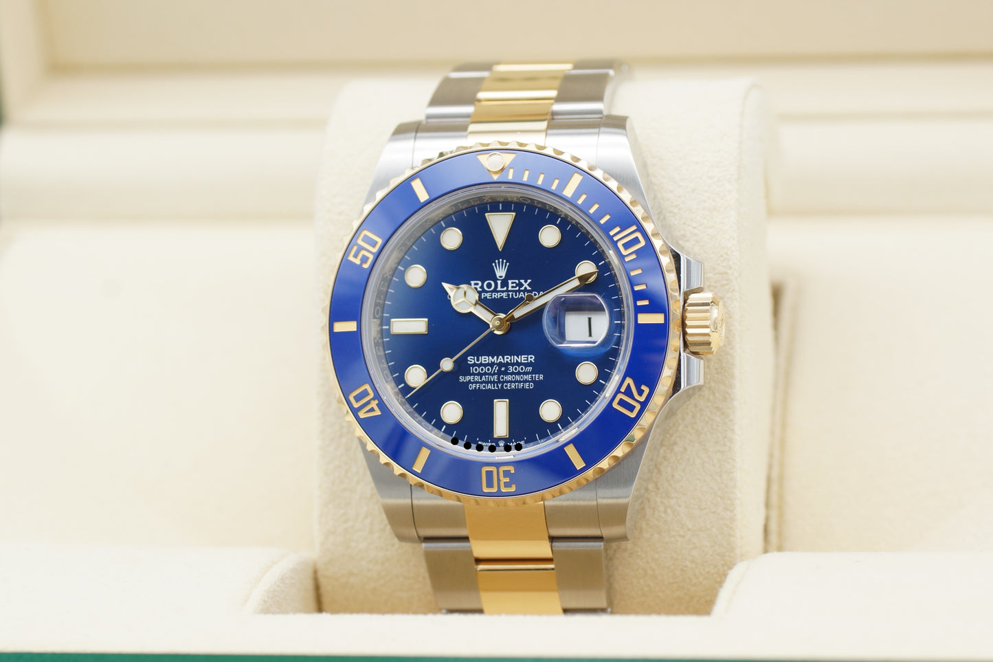 Rolex Submariner Date Bicolor 126613LB Oyster Full-Set 2020 LC100 ungetragen