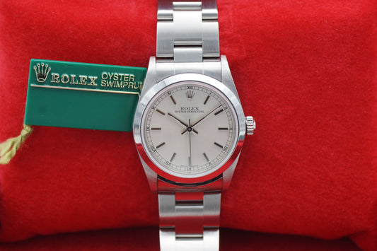 Rolex Oyster Perpetual 31 Silber 77080 Full-Set 2002