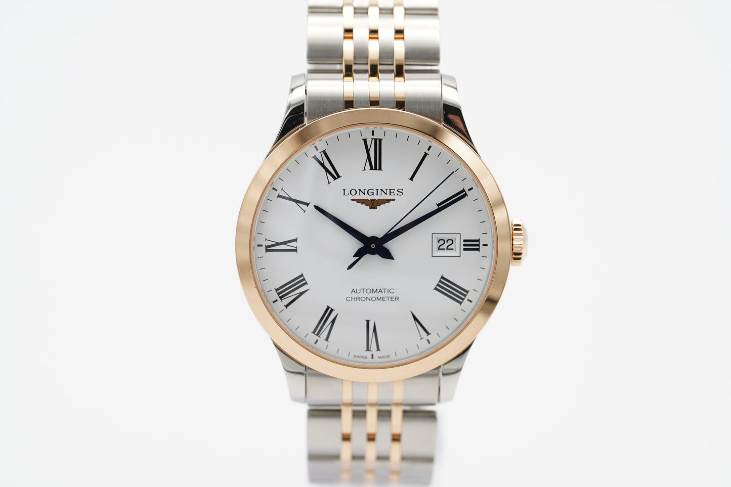 Longines Record L2.820.5.11.7 Stahl/Roségold Papiere 2020