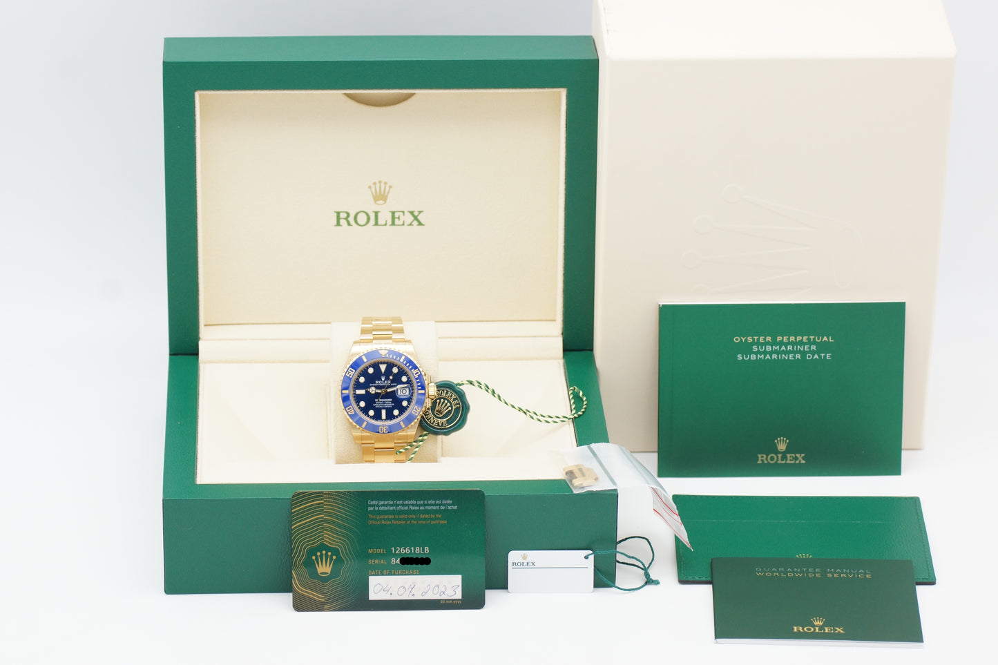 Rolex Submariner Date 126618LB Gelbgold Full-Set 2023 DE