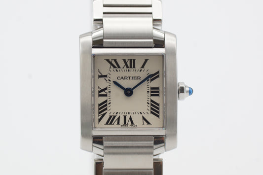 Cartier Tank Française Small W51008Q3 Weiß Box 2008