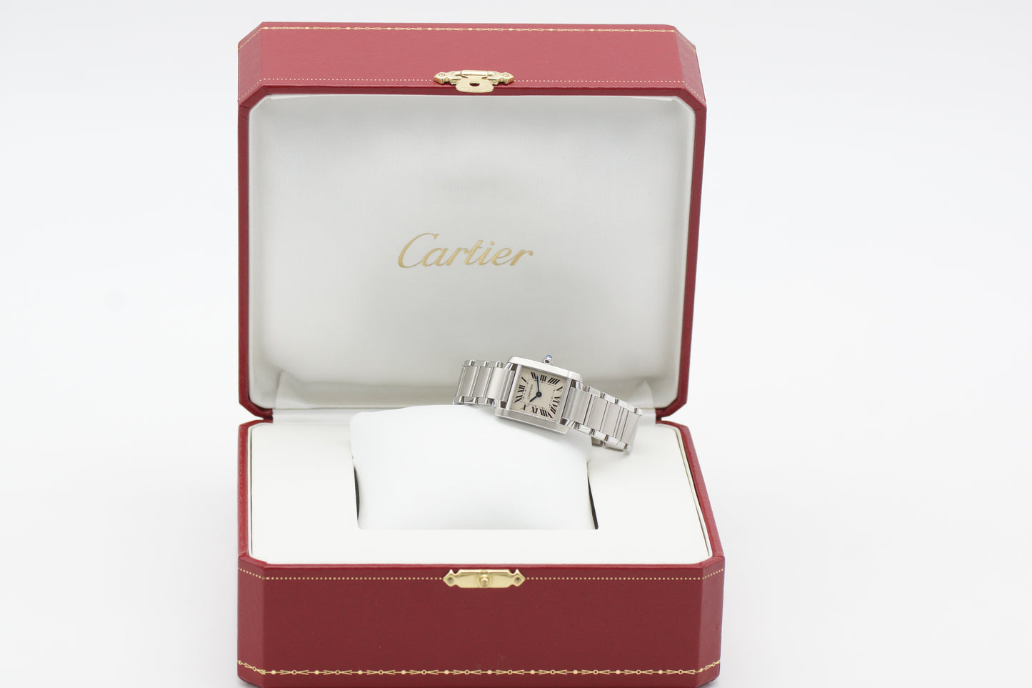 Cartier Tank Française Small W51008Q3 Weiß Box 2008