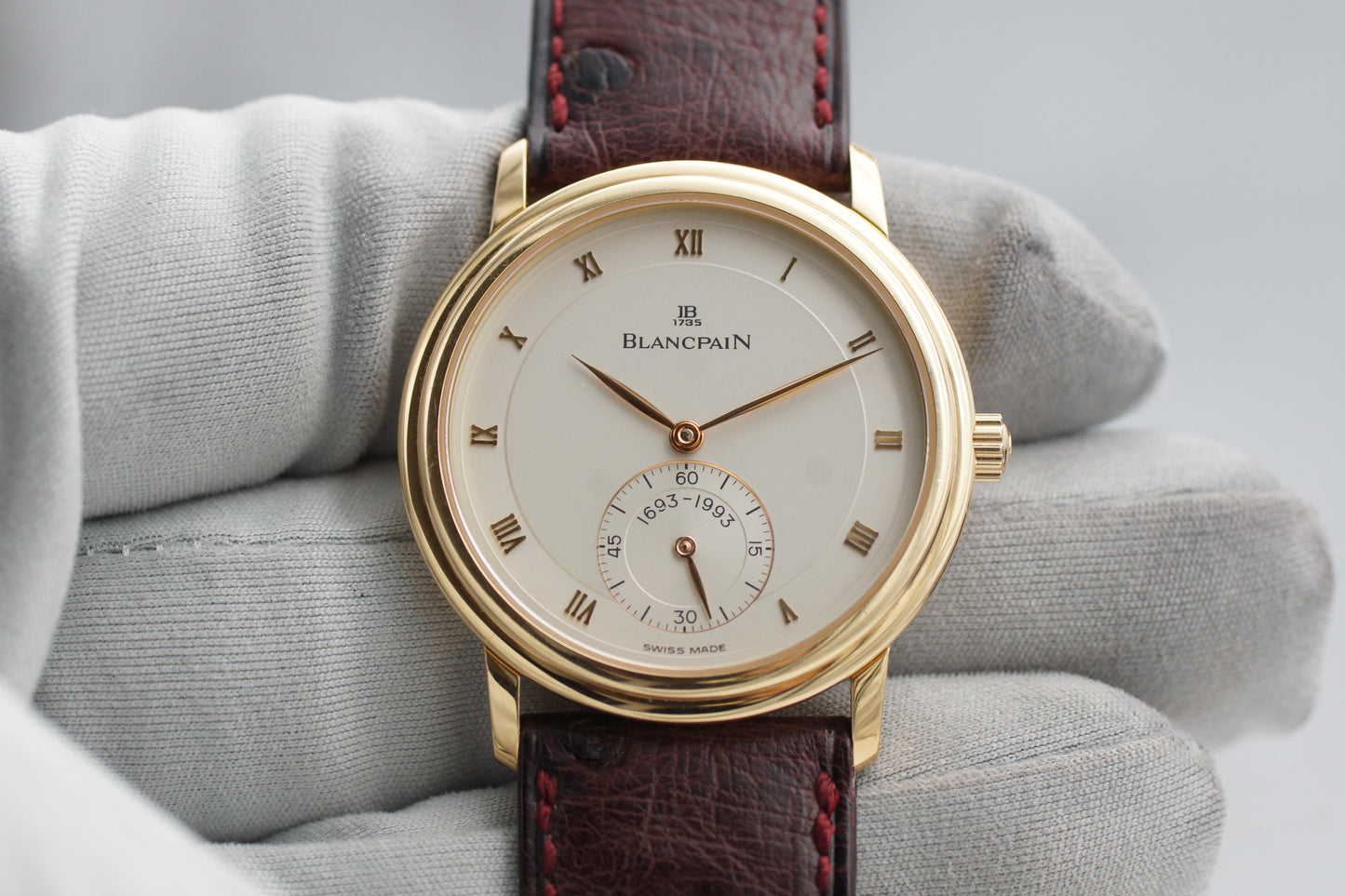 Blancpain Villeret Jubilee 7001-1418 Limited Roségold Full-Set 1994 DE