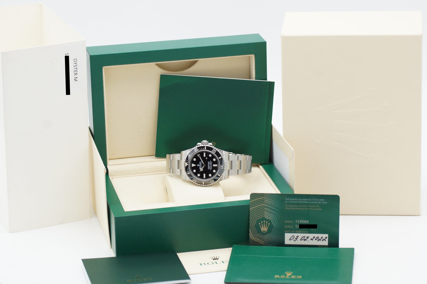 Rolex Submariner No-Date 124060 Full-Set 2022