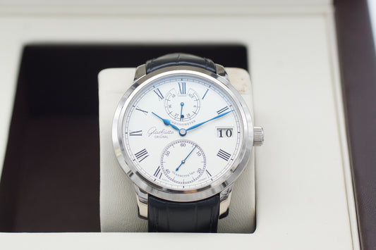 Glashütte Original Senator Chronometer 18K Weißgold Full-Set 2016 DE
