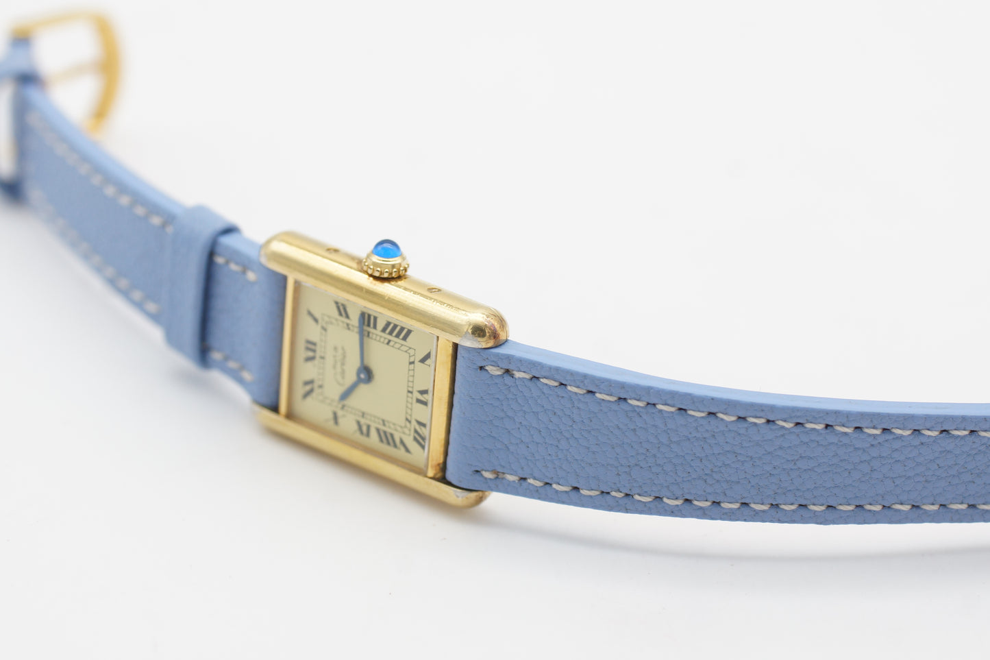 Cartier Tank Vermeil 925 Plaque 5057 Full-Set 1993