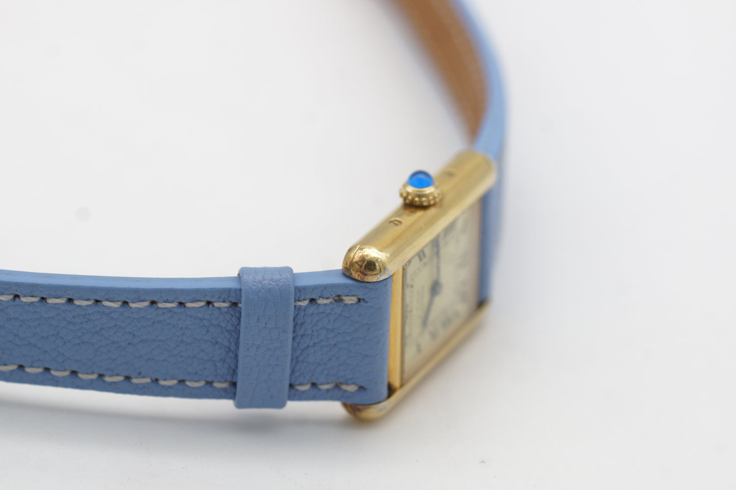 Cartier Tank Vermeil 925 Plaque 5057 Full-Set 1993