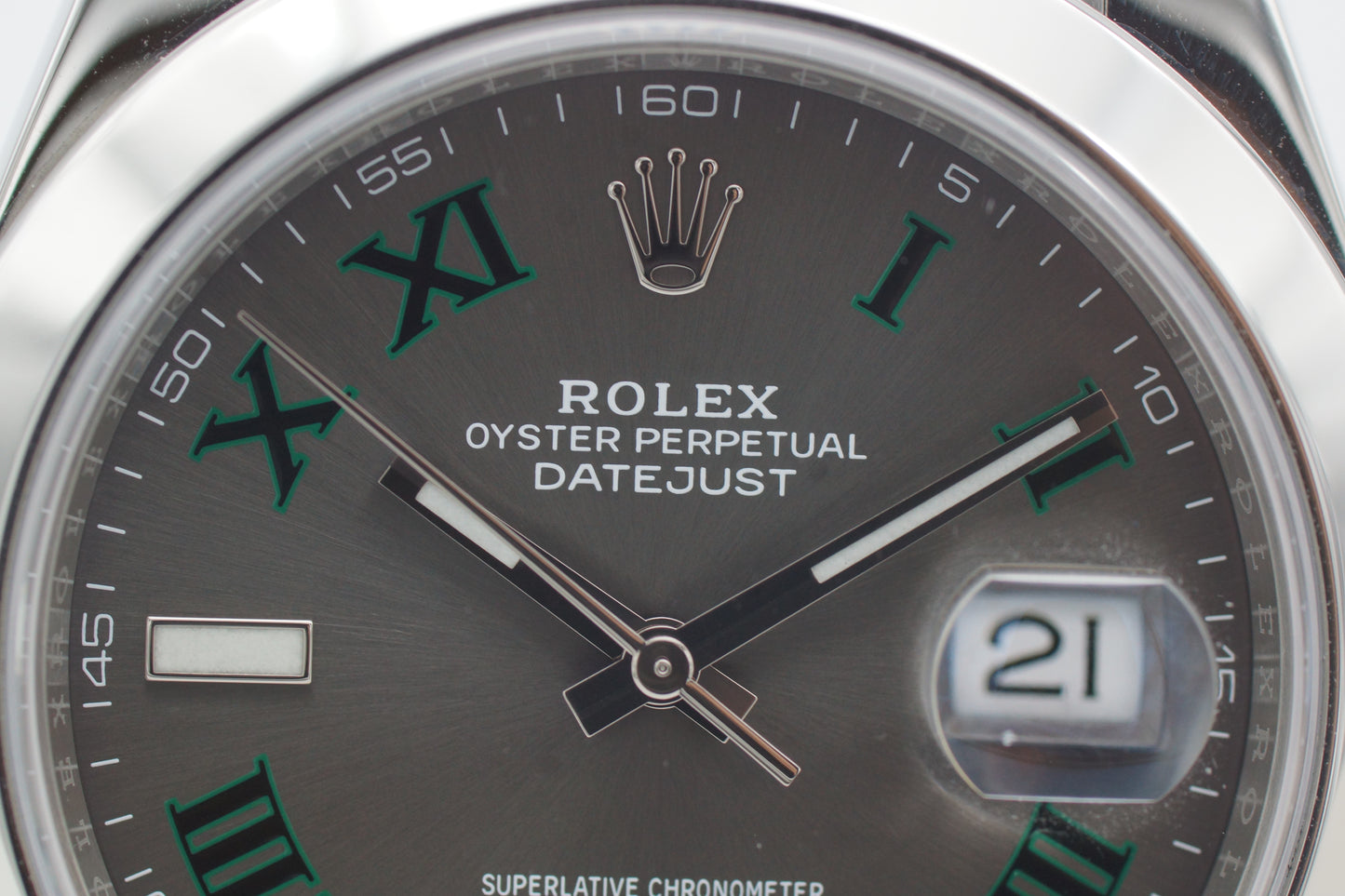 Rolex Datejust 41 126300 Wimbledon Grau Full-Set 2021