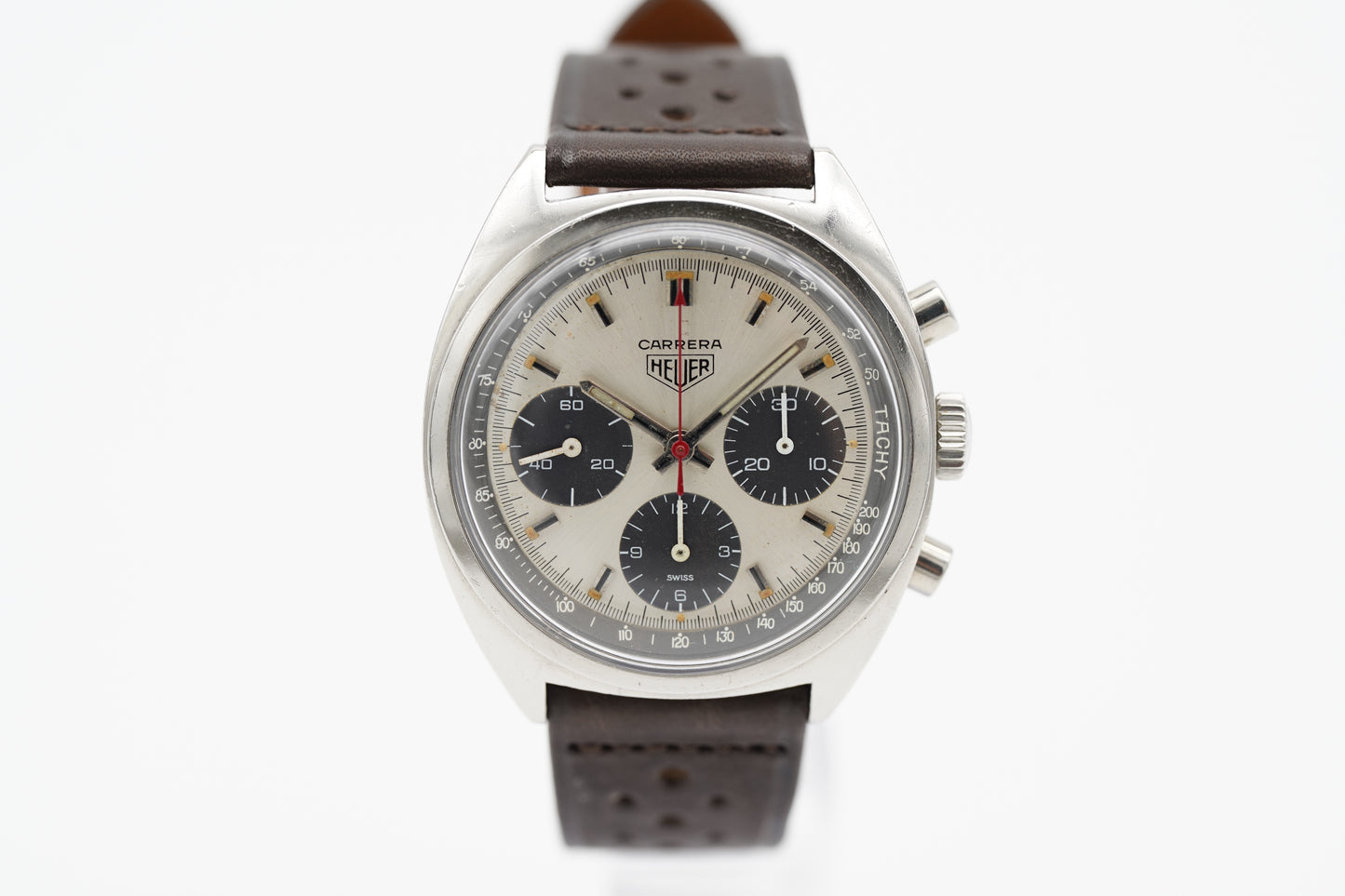 Heuer Carrera 73653 Valjoux Silber 38 mm 1974