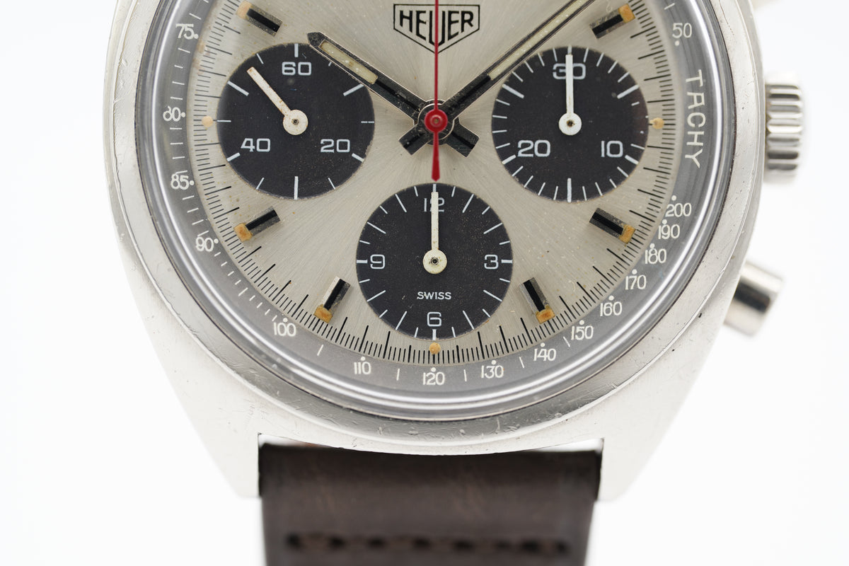 Heuer Carrera 73653 Valjoux Silber 38 mm 1974