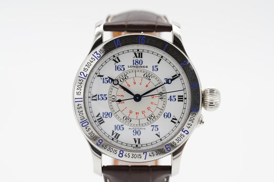 Longines Lindenbergh Hour Angle 47,5 L2.678.2 Weiß