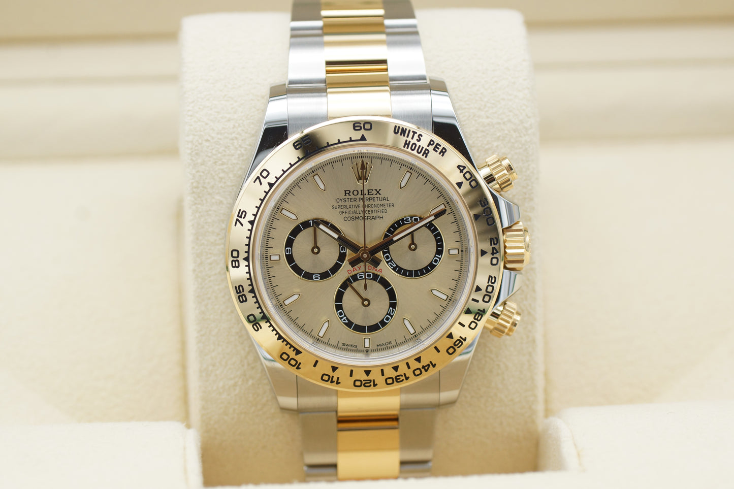 Rolex Cosmograph Daytona Bicolor 18k Gelbgold 126503 Full-Set 2024