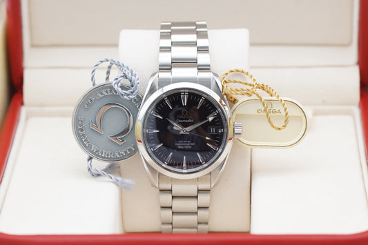Omega Seamaster Aqua Terra Co-Axial 2504.50 Schwarz Full-Set 2003