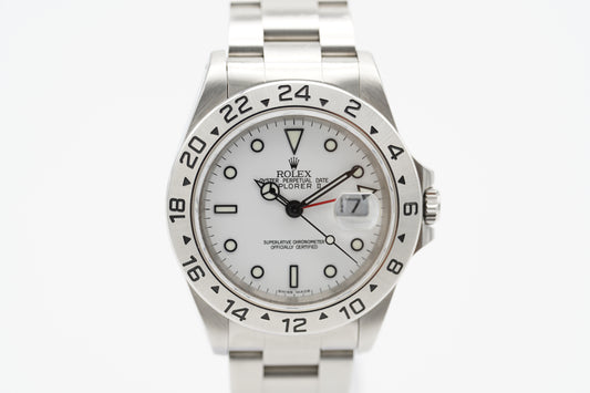 Rolex Explorer II 16570 Weiß 40 mm Full-Set 1997