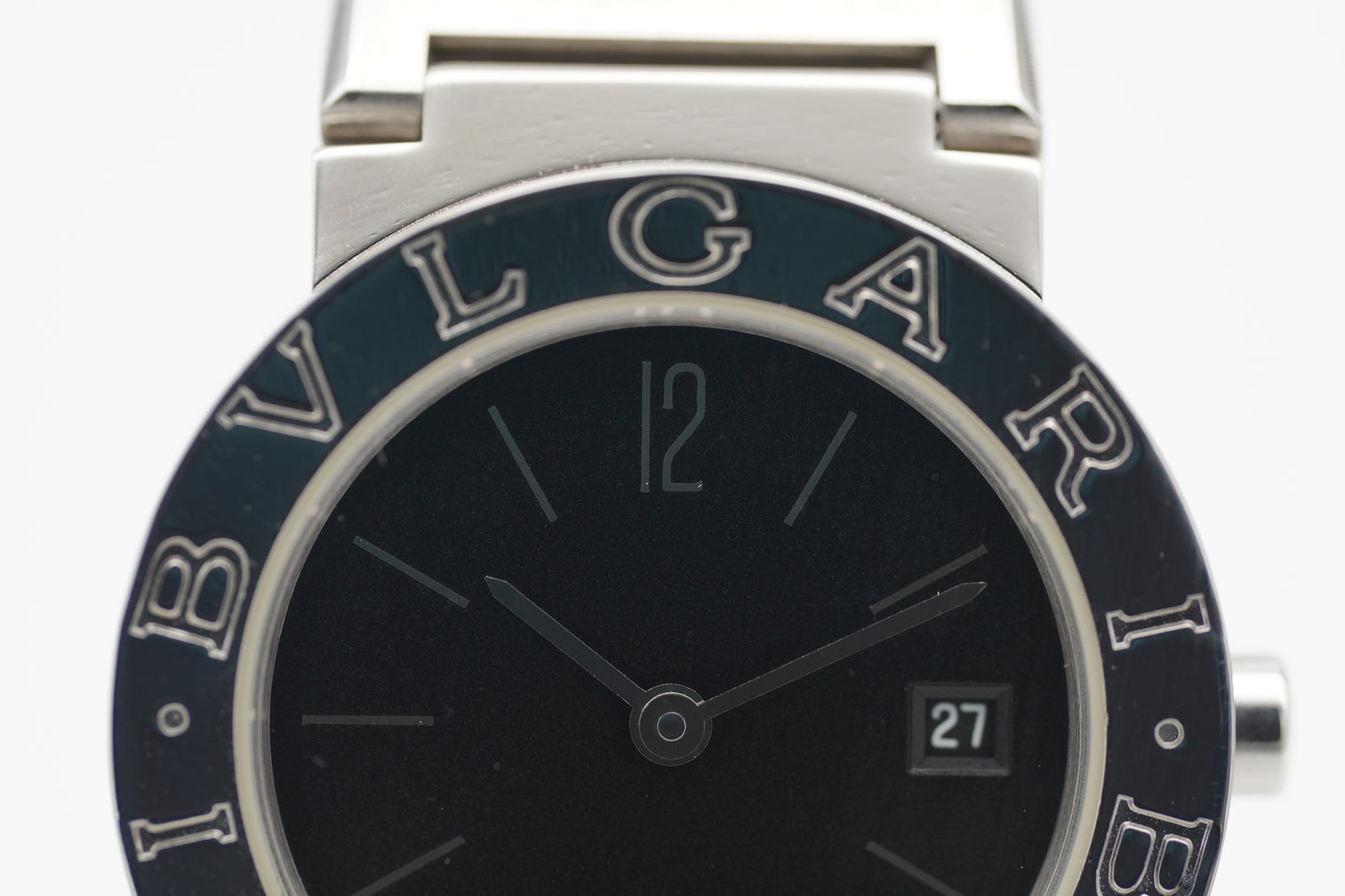 BVLGARI BB 26 SS Schwarz 26 mm Full-Set 2000