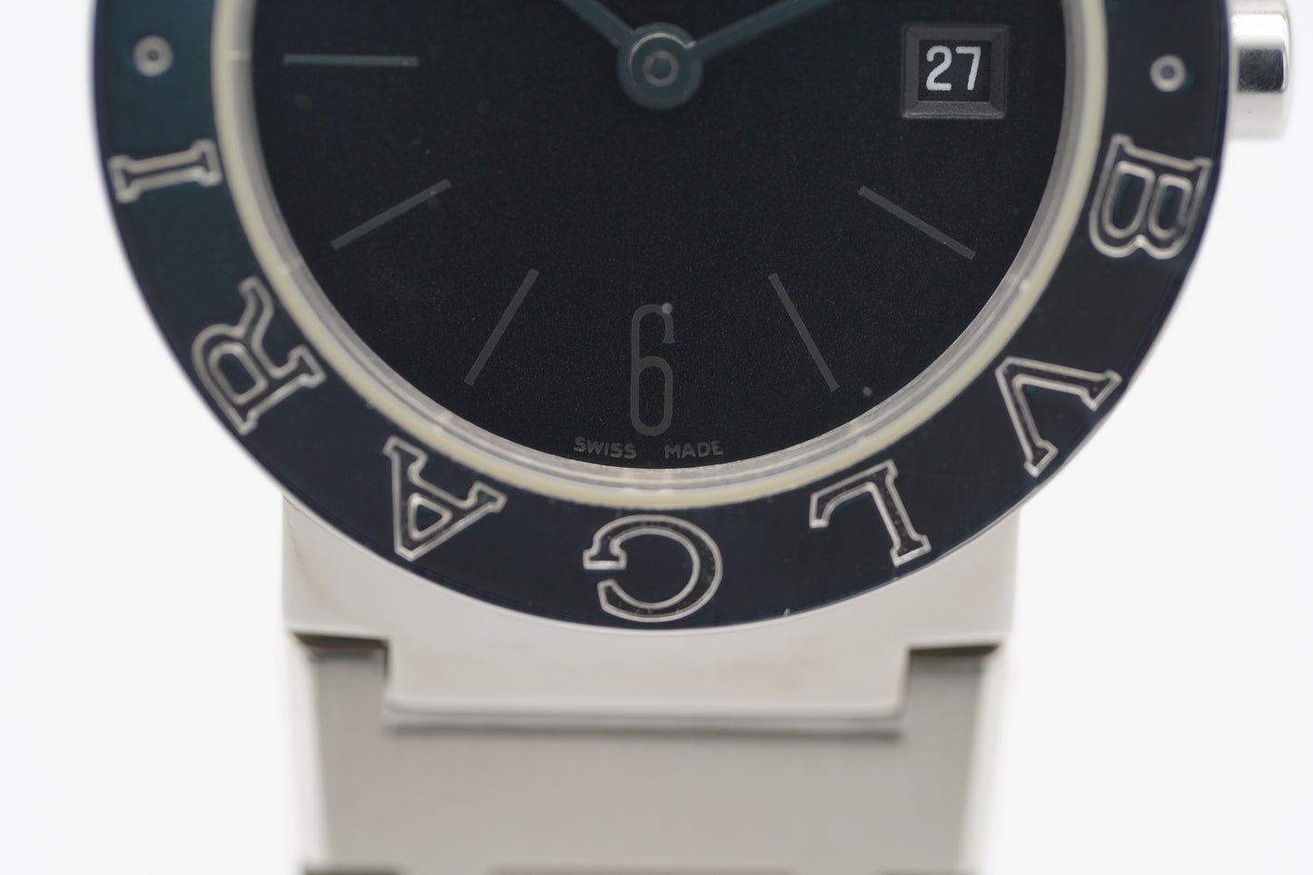BVLGARI BB 26 SS Schwarz 26 mm Full-Set 2000