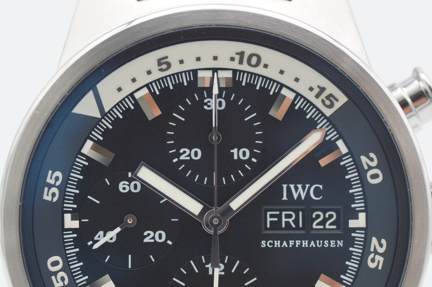 IWC Aquatimer Chrono-Automatic IW371928 Box/Papiere Schwarz