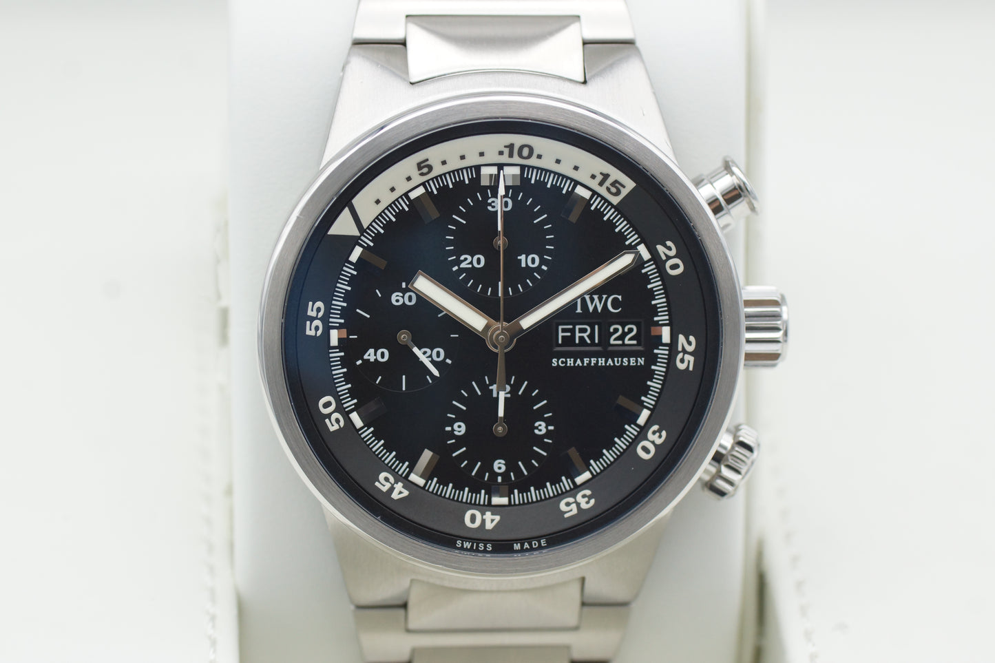 IWC Aquatimer Chrono-Automatic IW371928 Box/Papiere Schwarz