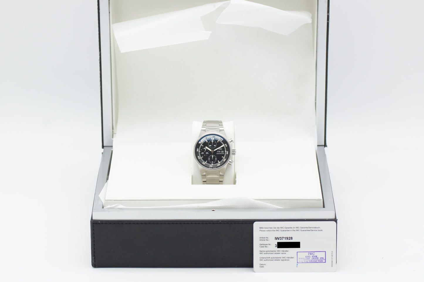 IWC Aquatimer Chrono-Automatic IW371928 Box/Papiere Schwarz