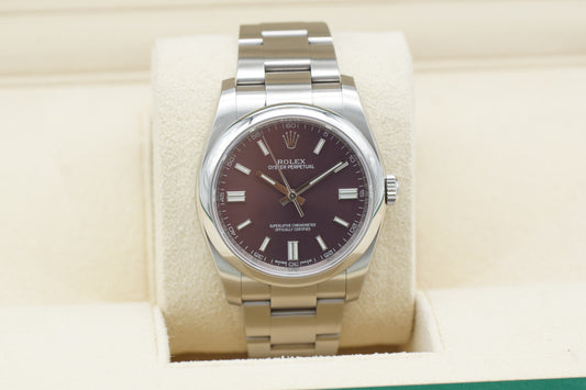 Rolex Oyster Perpetual 36 "Red Grape" 116000 Box/Papiere 2017