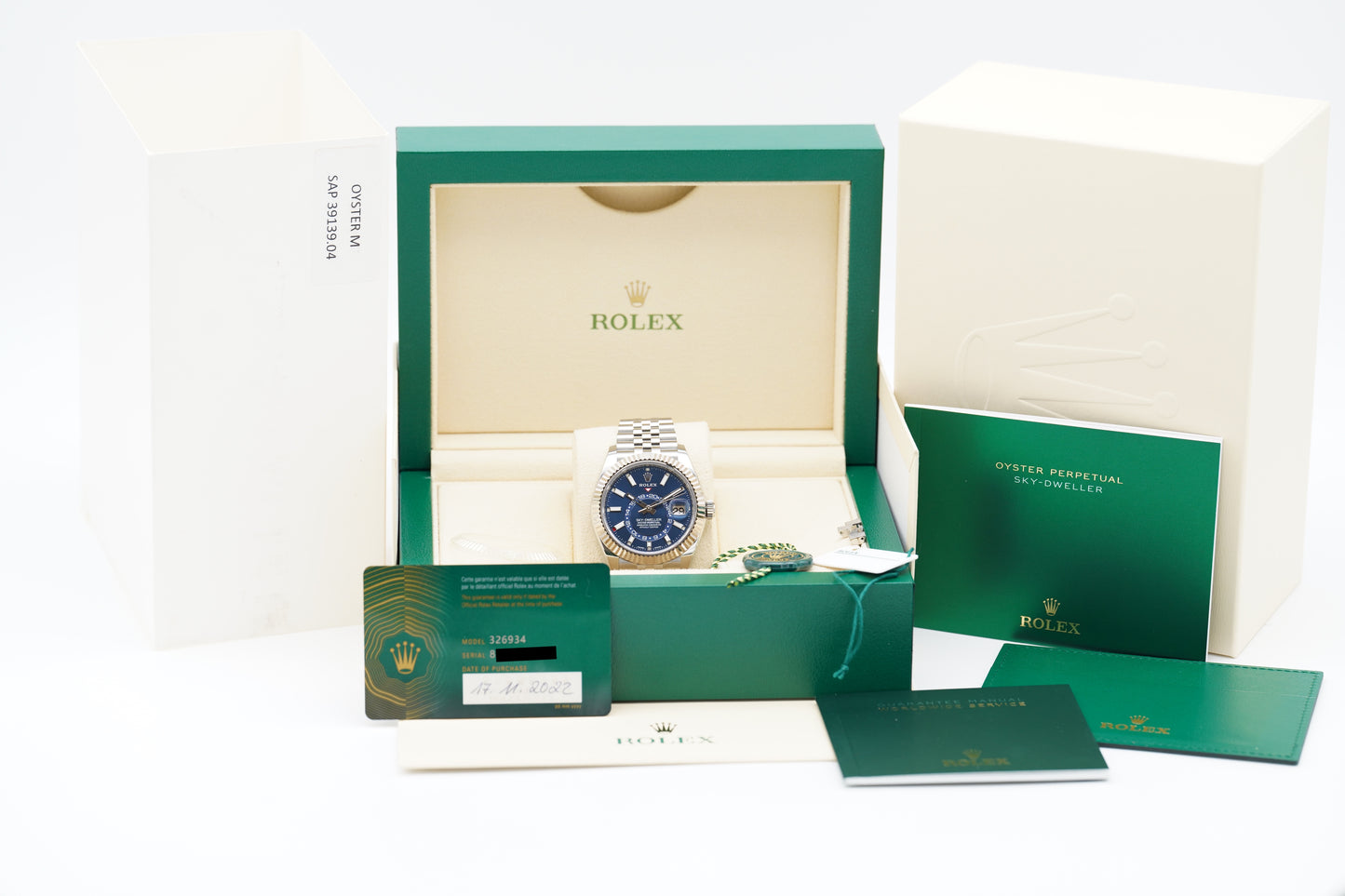 Rolex Sky-Dweller 326934 Blau Jubilee Full-Set 2022