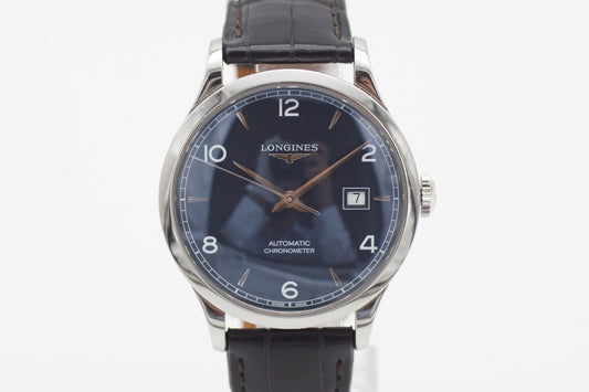 Longines Record L2.821.4.96.2 Blau Full-Set 2021