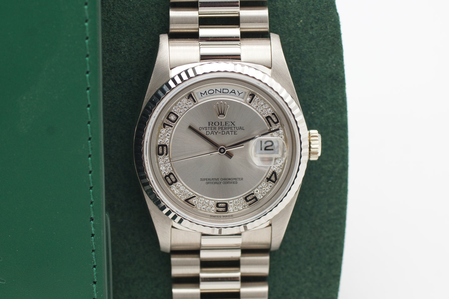 Rolex Day-Date 36 Myriad 18239 Weißgold 1994 (LC100)