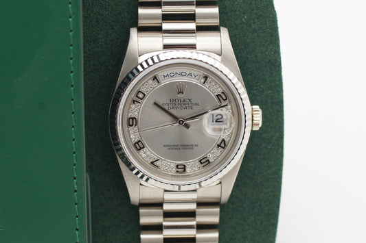 Rolex Day-Date 36 Myriad 18239 Weißgold 1994 (LC100)