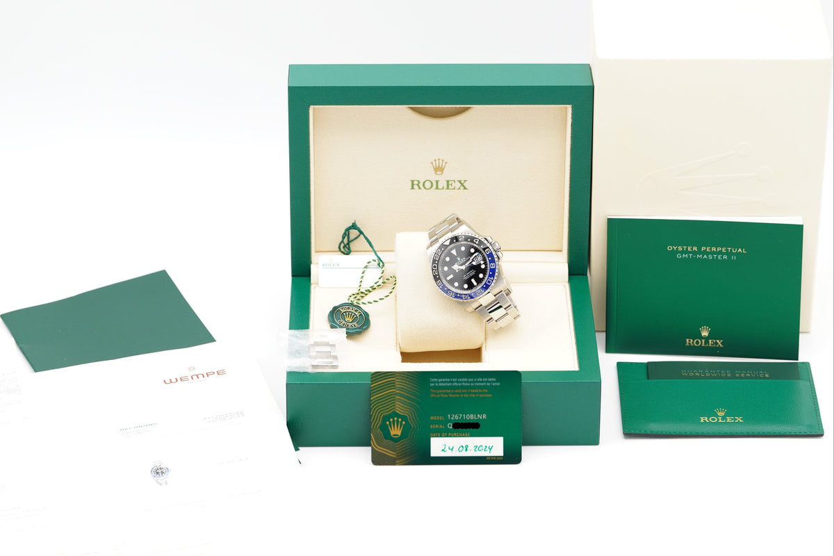 Rolex GMT-Master II Batman 126710BLNR Full-Set 2024 DE LC100