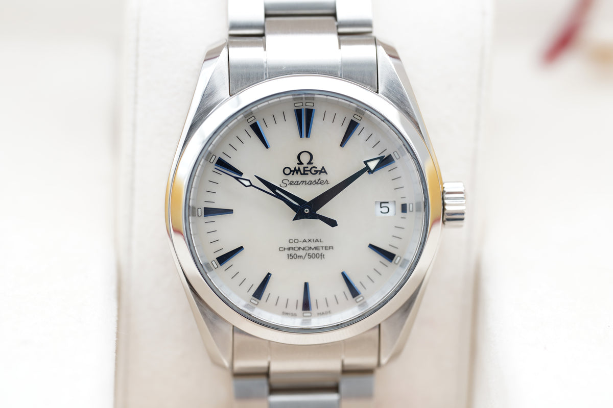 Omega Seamaster Aqua Terra 150M MoP, Perlmutt 2504.70 Full-Set 2006