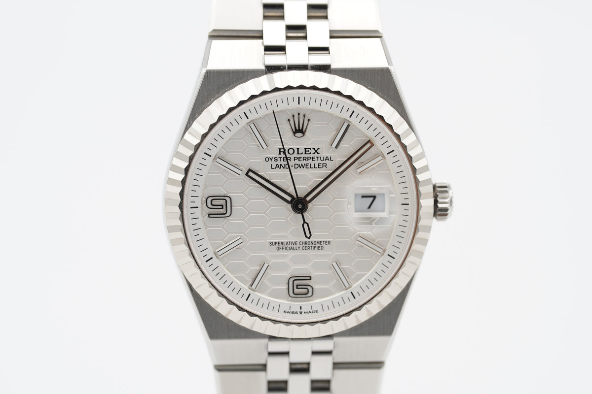 Rolex Land-Dweller 40 127334 Weiß Full-Set 2026