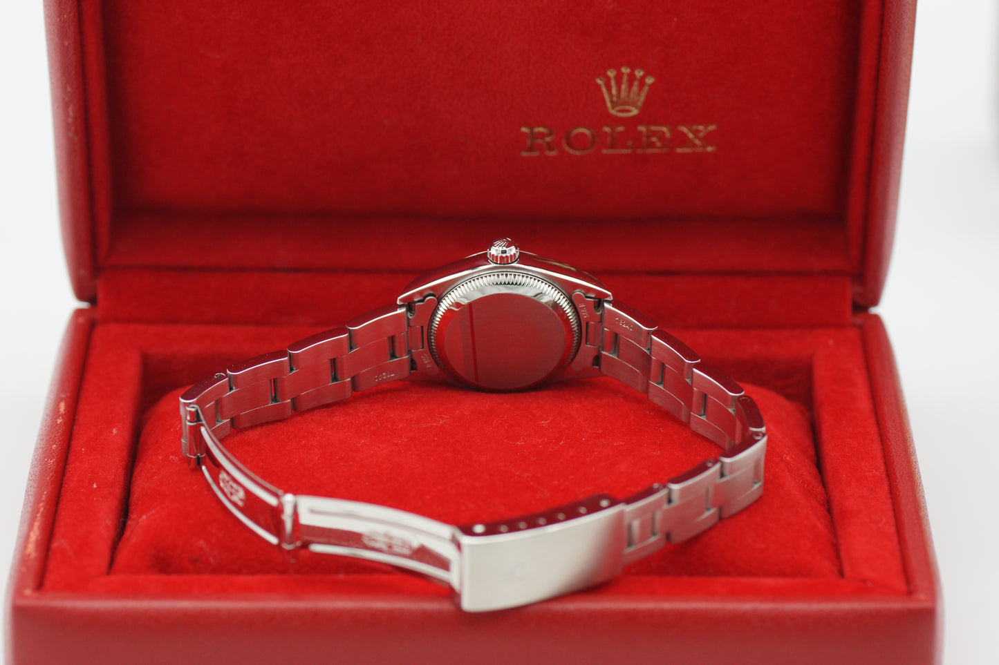 Rolex Lady Oyster Perpetual 76080 Schwarz Full-Set 2002