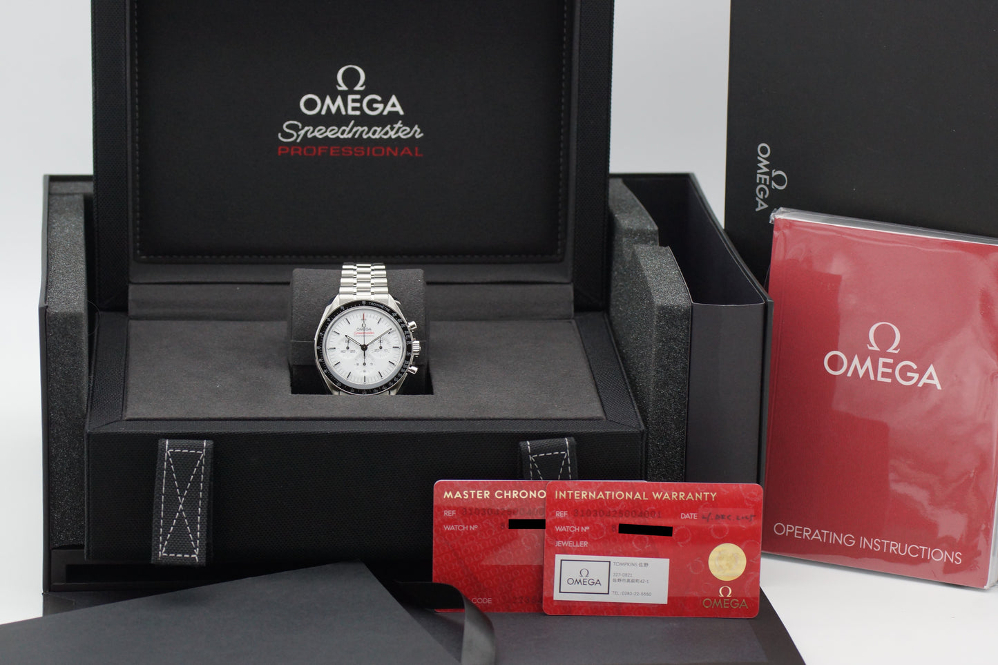 Omega Speedmaster Prof. Moonwatch 310.30.42.50.04.001 Weiß Full-Set 2025