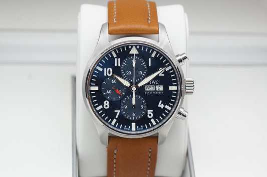 IWC Pilot Watch Chronograph "Le Petit Prince" Nachblau IW377717 Full-Set 2018