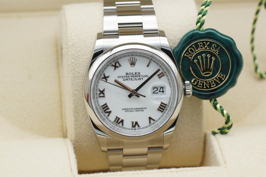 Rolex Oyster Datejust 36 126200 Weiß Full-Set 2023