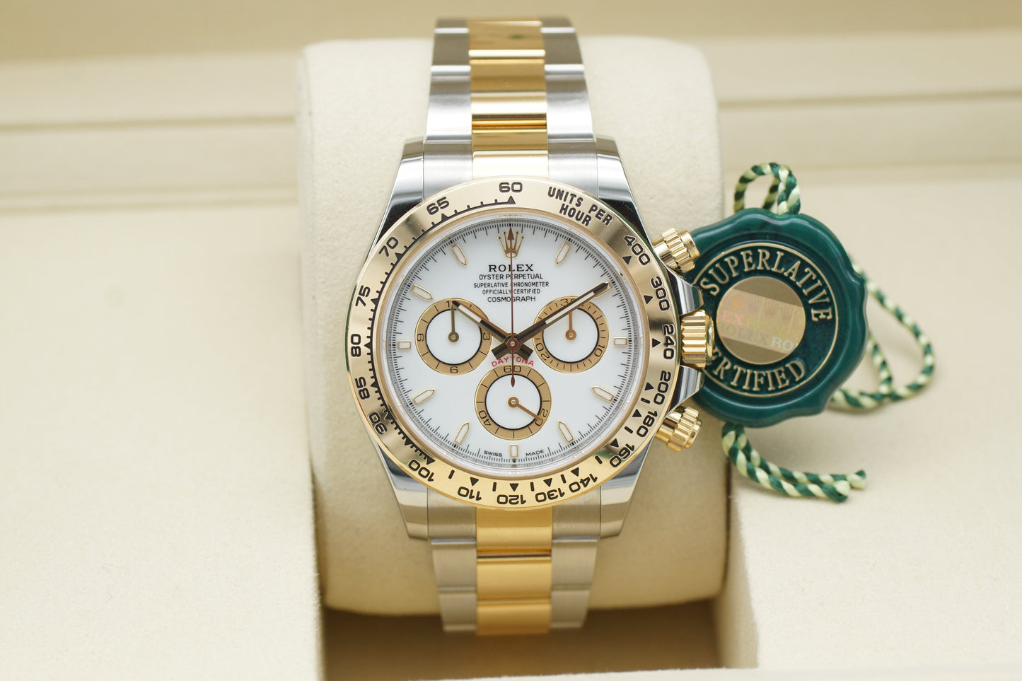 Rolex Cosmograph Daytona Bicolor 18k Gelbgold 126503 Full-Set 2025