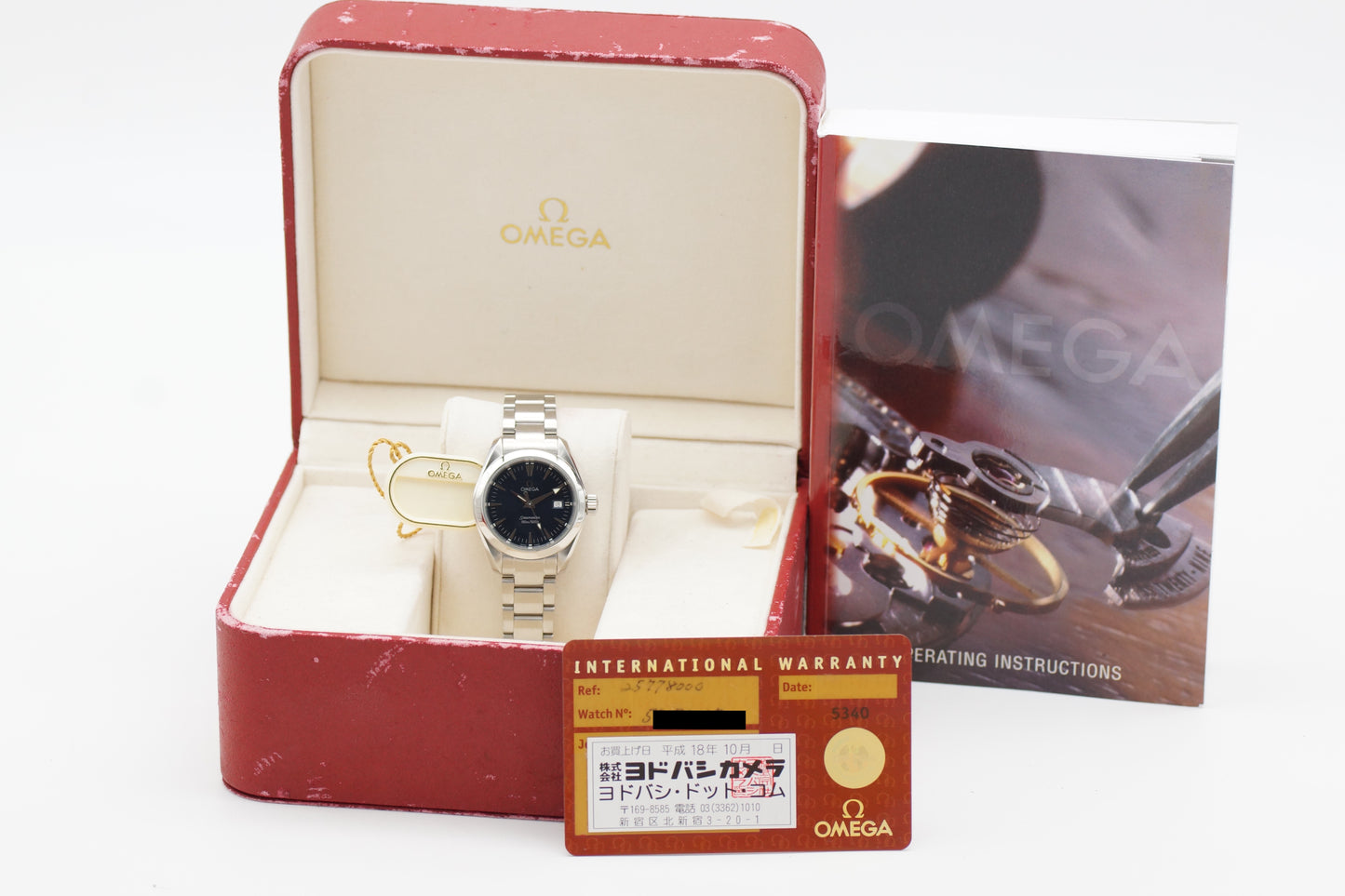 Omega Seamaster Aqua Terra Lady Blau 2577.80 Full-Set 2006