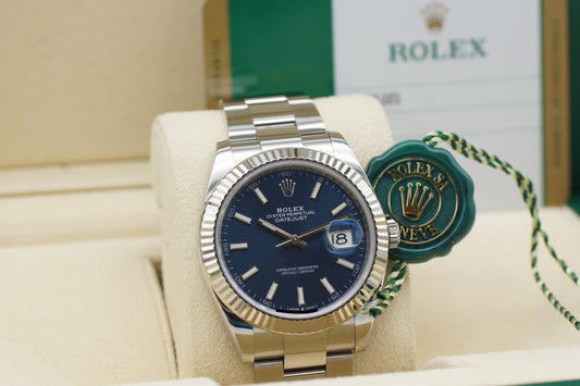 Rolex Datejust 41 126334 Blau Full-Set 2019 LC100