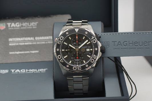 Tag Heuer AquaRacer 500M Defender CAJ2112 Schwarz Limited Edition Full-Set 2014