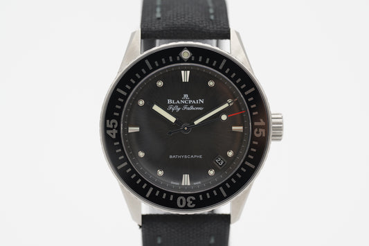 Blancpain Fifty Fathoms Bathyscaphe 5100B-1110-B52A Grau Full-Set 2021